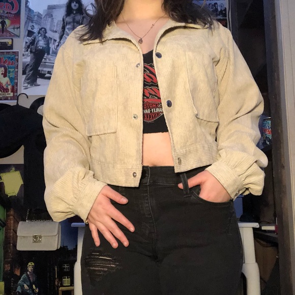cropped button up jacket! - Picture 1 of 3
